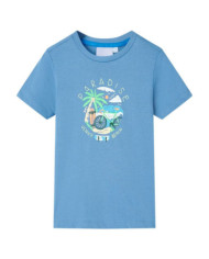 T-shirt pour enfants bleu moyen 104 | Mobilier & Déco