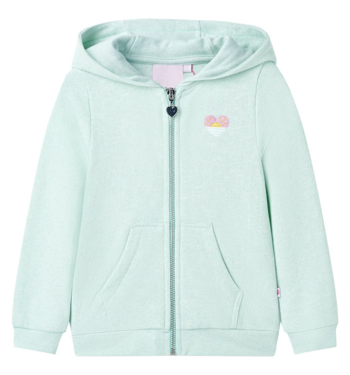 Sweatshirt à capuche avec fermeture éclair pour enfants 140 | Mobilier & Déco
