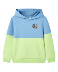 Sweatshirt à capuche pour enfants bleu et jaune tendre 92 | Mobilier & Déco