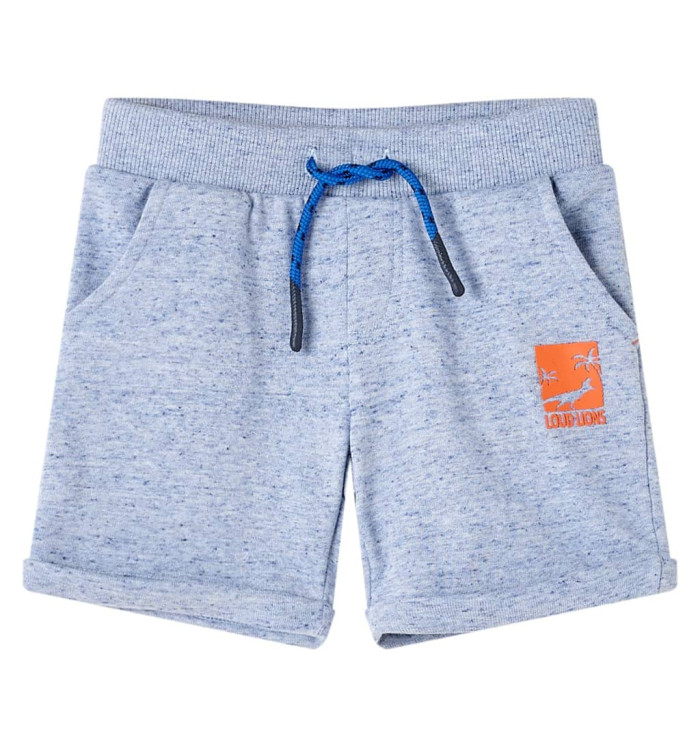 Short pour enfants à cordon de serrage mélange bleu 116 | Mobilier & Déco