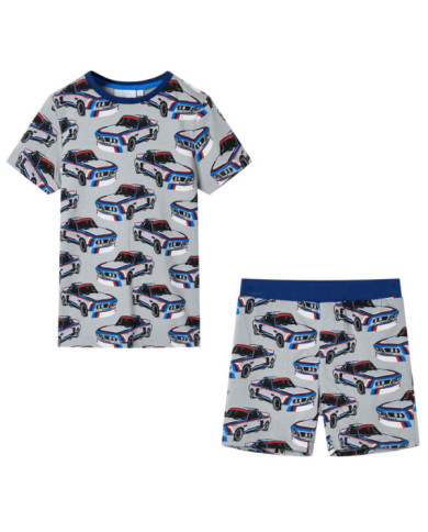 Pyjamas à manches courtes pour enfants gris 92 | Mobilier & Déco
