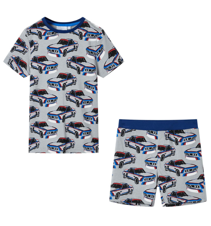 Pyjamas à manches courtes pour enfants gris 92 | Mobilier & Déco