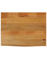 Dessus de table à bord vivant 90x60x3,8 cm bois massif manguier | Mobilier & Déco