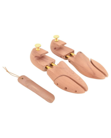 Tendeur de chaussures avec chausse-pied EU 42-43 bois de cèdre | Mobilier & Déco
