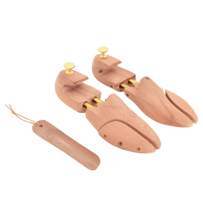 Tendeur de chaussures avec chausse-pied EU 42-43 bois de cèdre | Mobilier & Déco