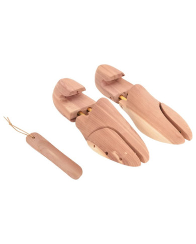 Tendeur de chaussures avec chausse-pied EU 36-37 bois de cèdre | Mobilier & Déco