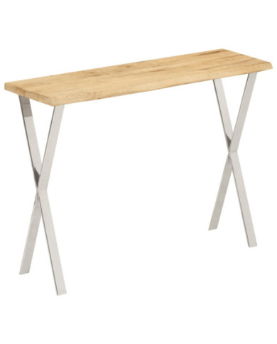 Table console à live edge 105x33x76 cm bois de manguier massif | Mobilier & Déco