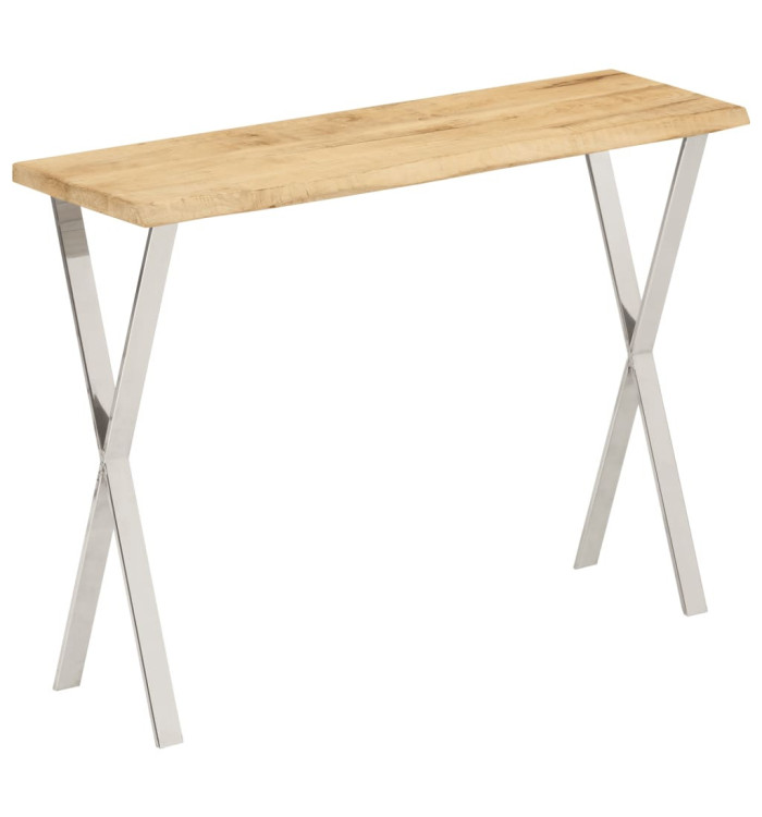 Table console à live edge 105x33x76 cm bois de manguier massif | Mobilier & Déco
