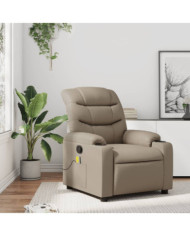Fauteuil de massage inclinable Cappuccino Similicuir | Mobilier & Déco