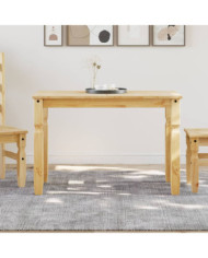 Table à manger Corona 112x60x75 cm bois massif de pin | Mobilier & Déco