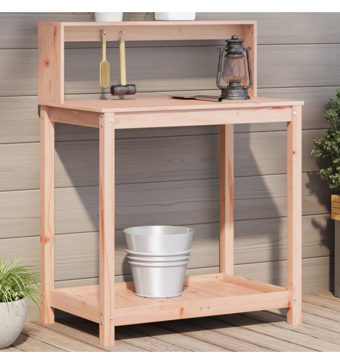 Table de rempotage avec étagères bois massif de douglas | Mobilier & Déco