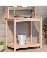 Table de rempotage avec étagères bois massif de douglas | Mobilier & Déco