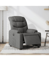 Fauteuil inclinable électrique Gris foncé Tissu | Mobilier & Déco