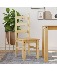 Chaises à manger lot de 2 Corona 42x47x107cm bois massif de pin | Mobilier & Déco