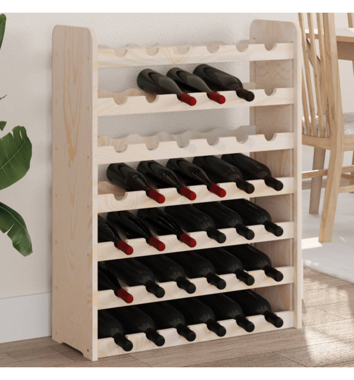 Casier à vin 67,5x25x87 cm Bois de pin massif | Mobilier & Déco