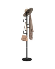 Porte-manteau noir 183 cm fer enduit de poudre | Mobilier & Déco