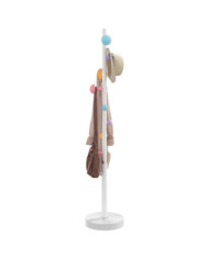 Porte-manteau blanc 172 cm fer enduit de poudre | Mobilier & Déco