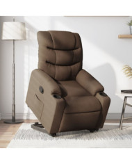 Fauteuil inclinable Marron Tissu | Mobilier & Déco