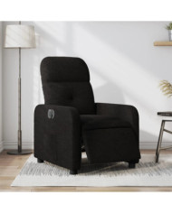 Fauteuil inclinable électrique Noir Tissu | Mobilier & Déco