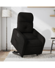 Fauteuil inclinable électrique noir tissu | Mobilier & Déco