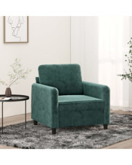 Fauteuil Vert foncé 60 cm Velours | Mobilier & Déco