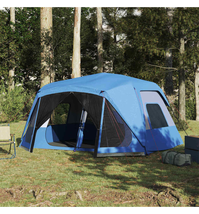 Tente familiale 10 personnes bleu libération rapide imperméable | Mobilier & Déco