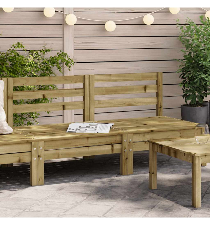 Canapés de jardin sans accoudoirs 2 pcs bois pin imprégné | Mobilier & Déco