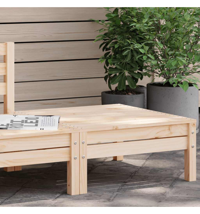 Repose-pied de jardin bois de pin massif | Mobilier & Déco