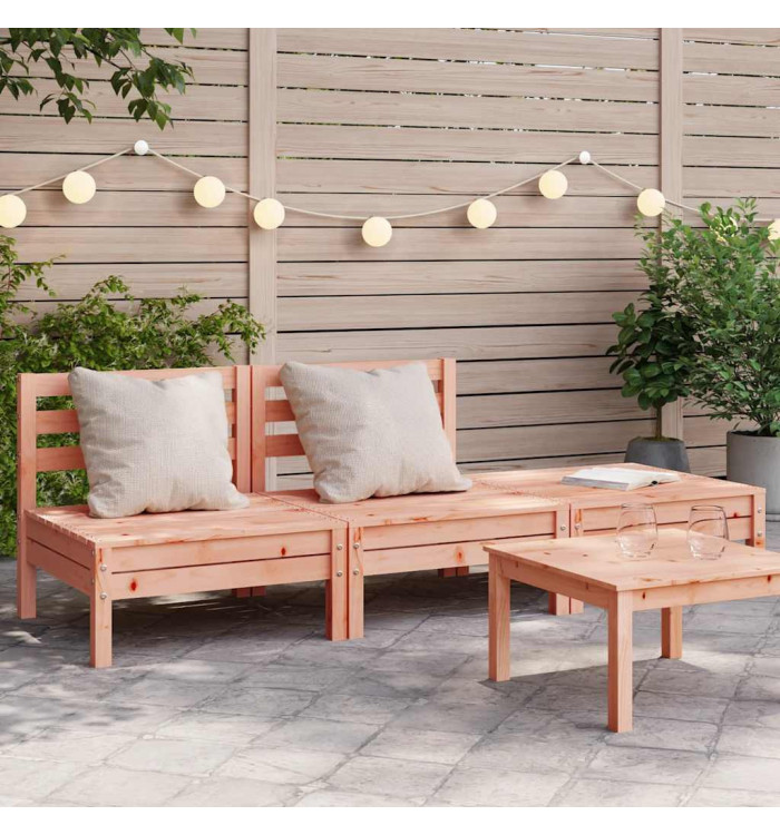 Canapé de jardin 3 places bois massif de douglas | Mobilier & Déco