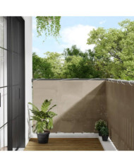 Écran de balcon taupe 120x800 cm 100% polyester oxford | Mobilier & Déco