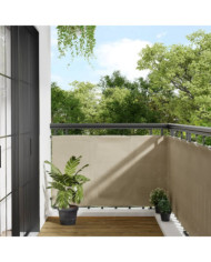 Écran de balcon beige 90x800 cm 100% polyester oxford | Mobilier & Déco