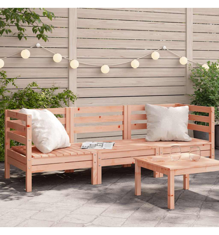 Canapé de jardin 3 places bois massif de douglas | Mobilier & Déco