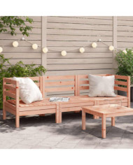 Canapé de jardin 3 places bois massif de douglas | Mobilier & Déco