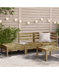 Canapé de jardin 3 places bois de pin imprégné | Mobilier & Déco