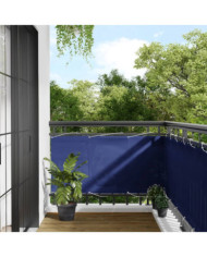 Écran de balcon bleu 75x800 cm 100% polyester oxford | Mobilier & Déco
