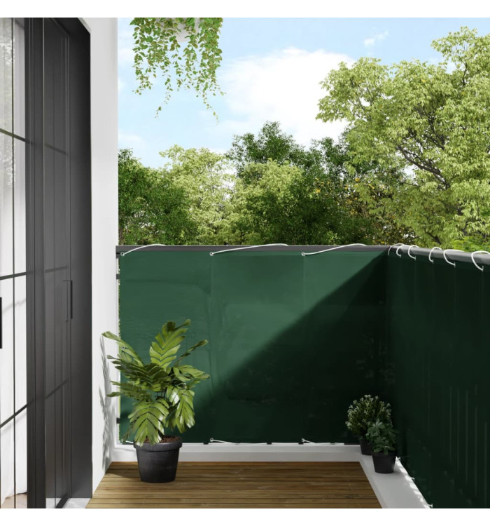 Écran de balcon vert foncé 120x800 cm 100% polyester oxford | Mobilier & Déco