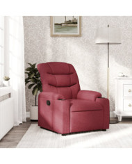 Fauteuil inclinable Rouge bordeaux Tissu | Mobilier & Déco
