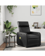 Fauteuil de massage inclinable Noir Similicuir | Mobilier & Déco