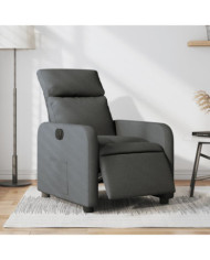 Fauteuil inclinable électrique Gris foncé Tissu | Mobilier & Déco