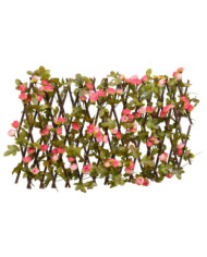  Treillis de lierre artificiel extensible rose foncé 180x20 cm | Mobilier & Déco