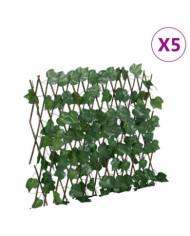  Treillis de feuille de vigne artificiel extensible 5 pcs | Mobilier & Déco