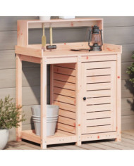 Table de rempotage avec étagères bois massif de douglas | Mobilier & Déco