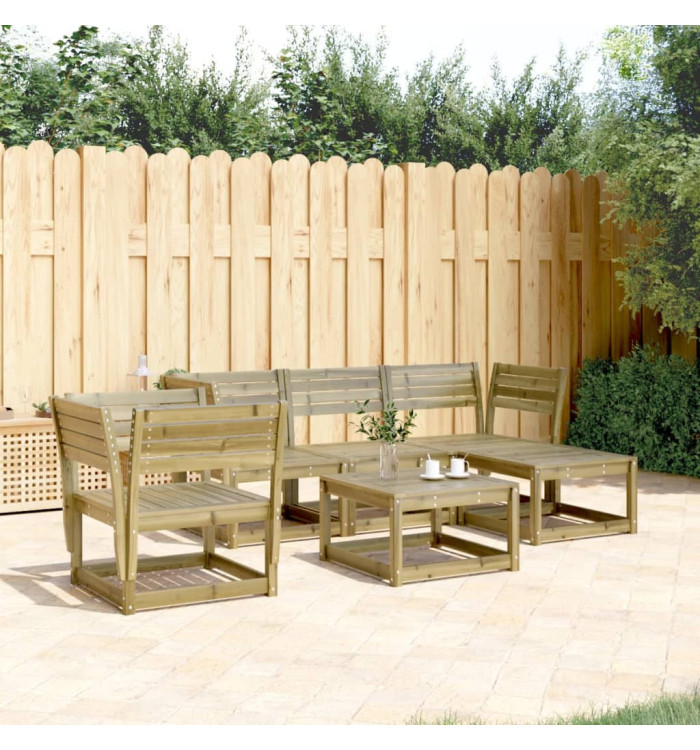 Salon de jardin 5 pcs bois de pin imprégné | Mobilier & Déco