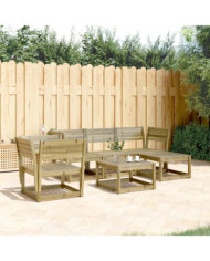 Salon de jardin 5 pcs bois de pin imprégné | Mobilier & Déco