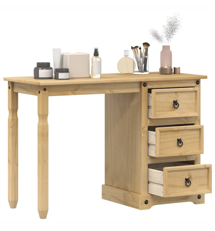 Coiffeuse Corona 110x47x75 cm bois de pin massif | Mobilier & Déco