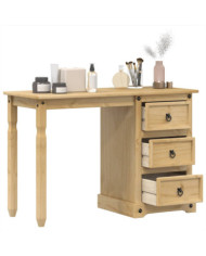 Coiffeuse Corona 110x47x75 cm bois de pin massif | Mobilier & Déco