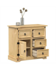 Buffet Corona 80x40x75 cm bois massif de pin | Mobilier & Déco