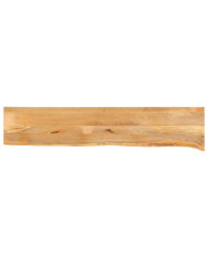 Dessus de table à bord vivant 140x20x3,8cm bois massif manguier | Mobilier & Déco
