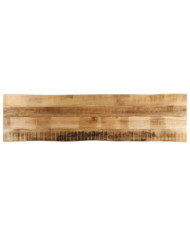Dessus de table bord vivant 160x40x2,5 cm bois de manguier brut | Mobilier & Déco
