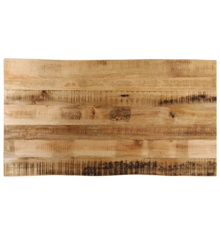 Dessus de table bord vivant 120x60x2,5 cm bois de manguier brut | Mobilier & Déco